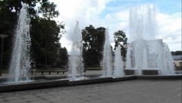 Muzikinis fontanas gydyklų parke Druskininkuose