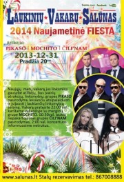 Laukinių vakarų salūno 2014 Naujametinė fiesta